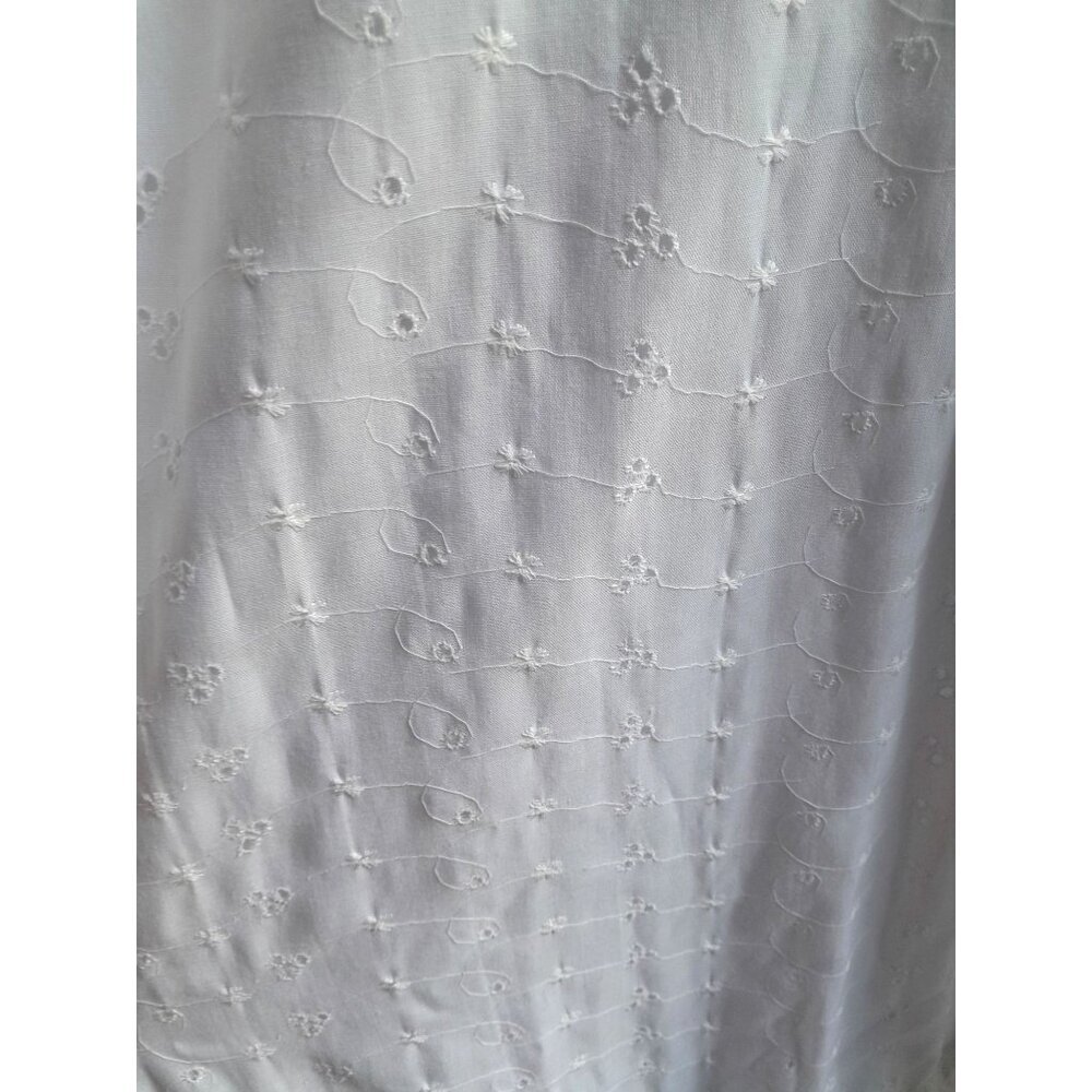 White Maxi Dress with Lace-Up Bodice - Picture 10 of 11